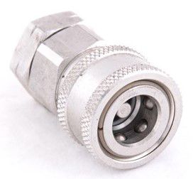 snaptite koppeling F ½'' rvs met klep