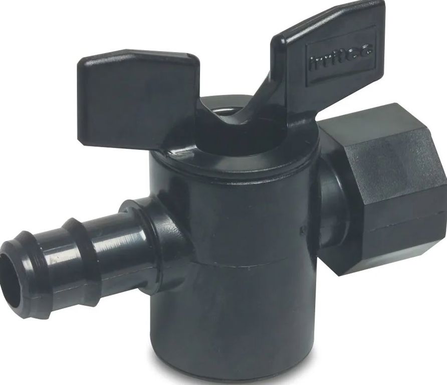 pp plugkraan 16 mm x 3/4" barbed x bin