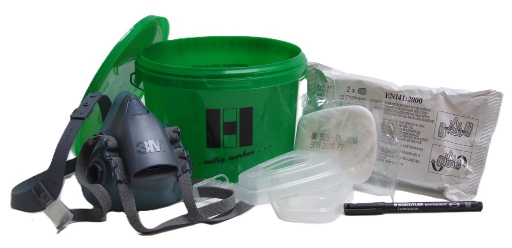 halfgelaatsmasker 3M +filter a2p3  emmer