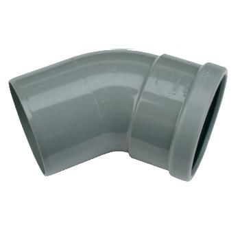 riool bocht 45° 110mm mn-spie