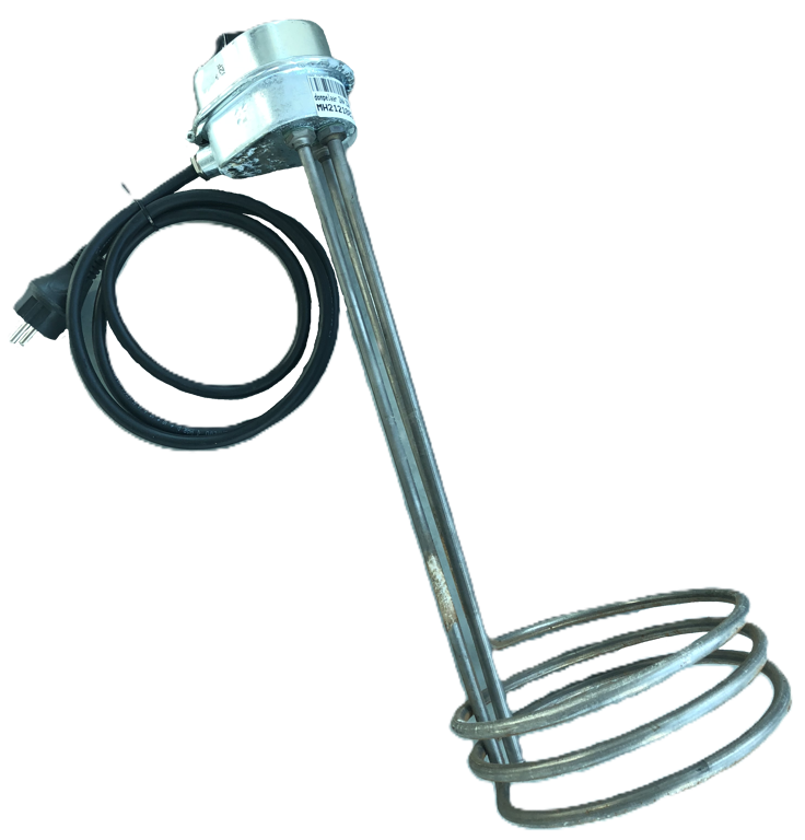 dompelaar 2kW 230V 180mm 0-40gr