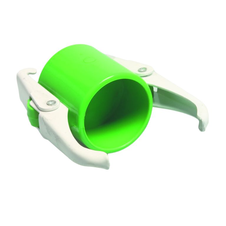 pvc eindkap witte hendels 50mm