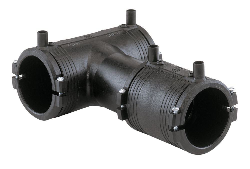Elgef-pe T-stuk 90° 63mm