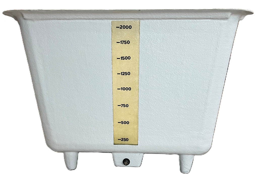 maatverdeling polybak ...ltr gemonteerd