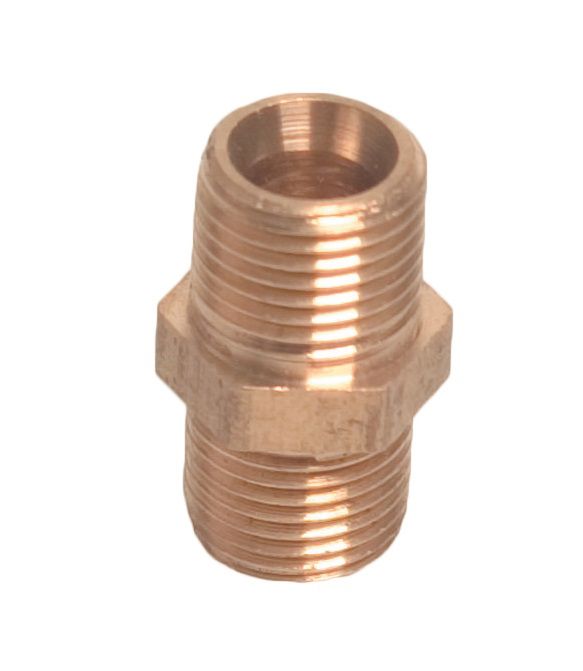 mess nippel ½" bu x3/8'' bu