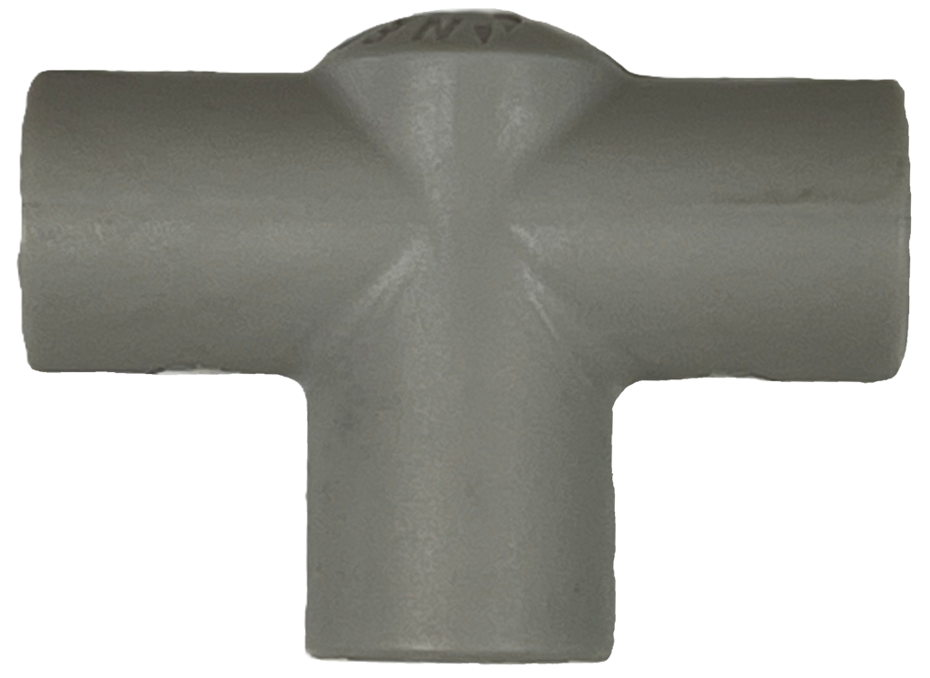 T-stuk grijs 3xvrouw netafim