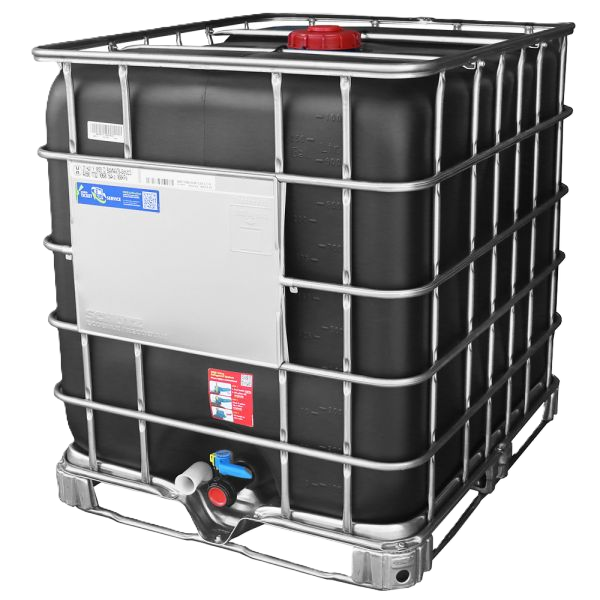 vloeistoftank IBC 1000L zwart plt