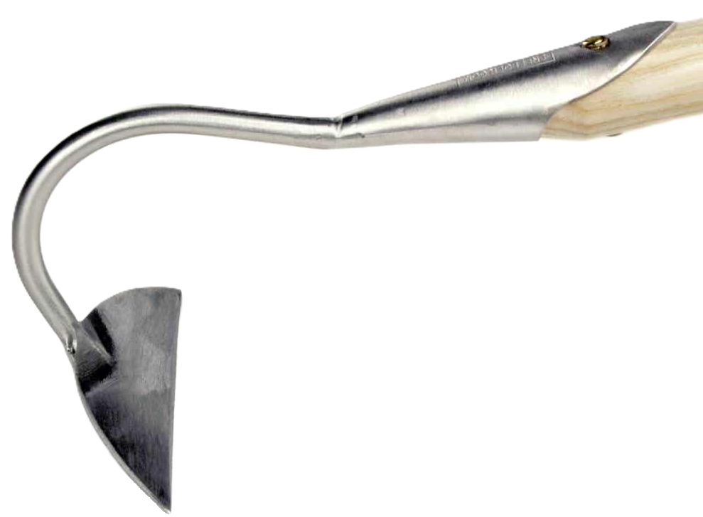 bietenhak 12cm rvs met steel 155cm