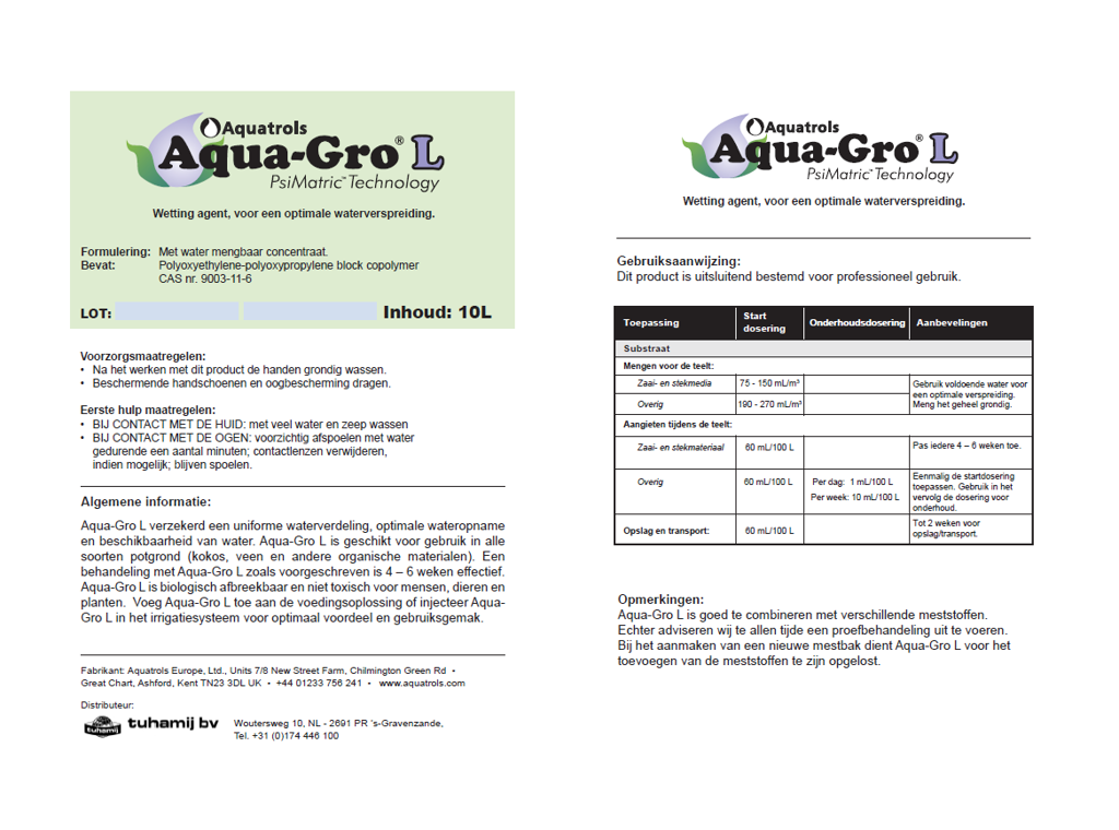 AquaGro L 10 liter