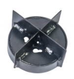 mondstuk gatenbrander 130mm kruis