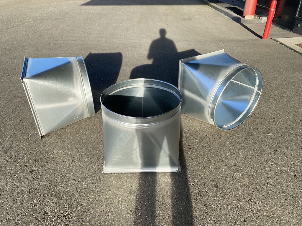 verloopstuk naar 600mm tbv ontvochtiger
