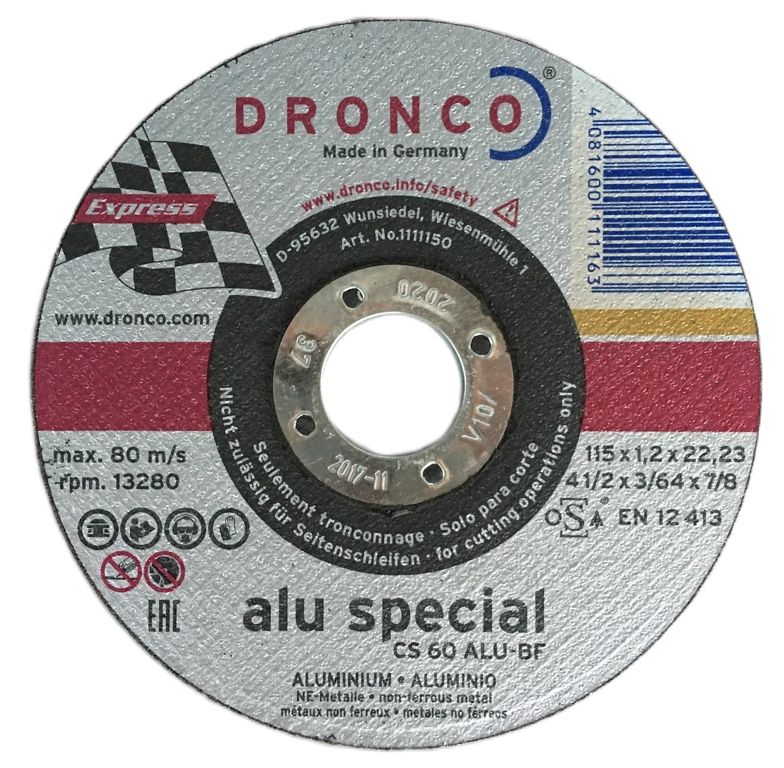 doorslijpschijf 115x1x22mm cs60 alu