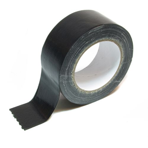 Duct tape 50mm zwart 25m/rol