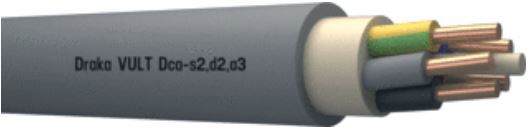 kabel YMvK-Dca 5x1,5mm² per meter