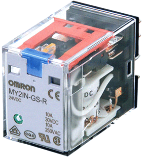 hulprelais 10A 24VAC MY2-S industrial