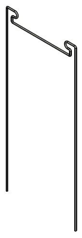 pioen-touw-steun 750x270x6mm 2 oortjes