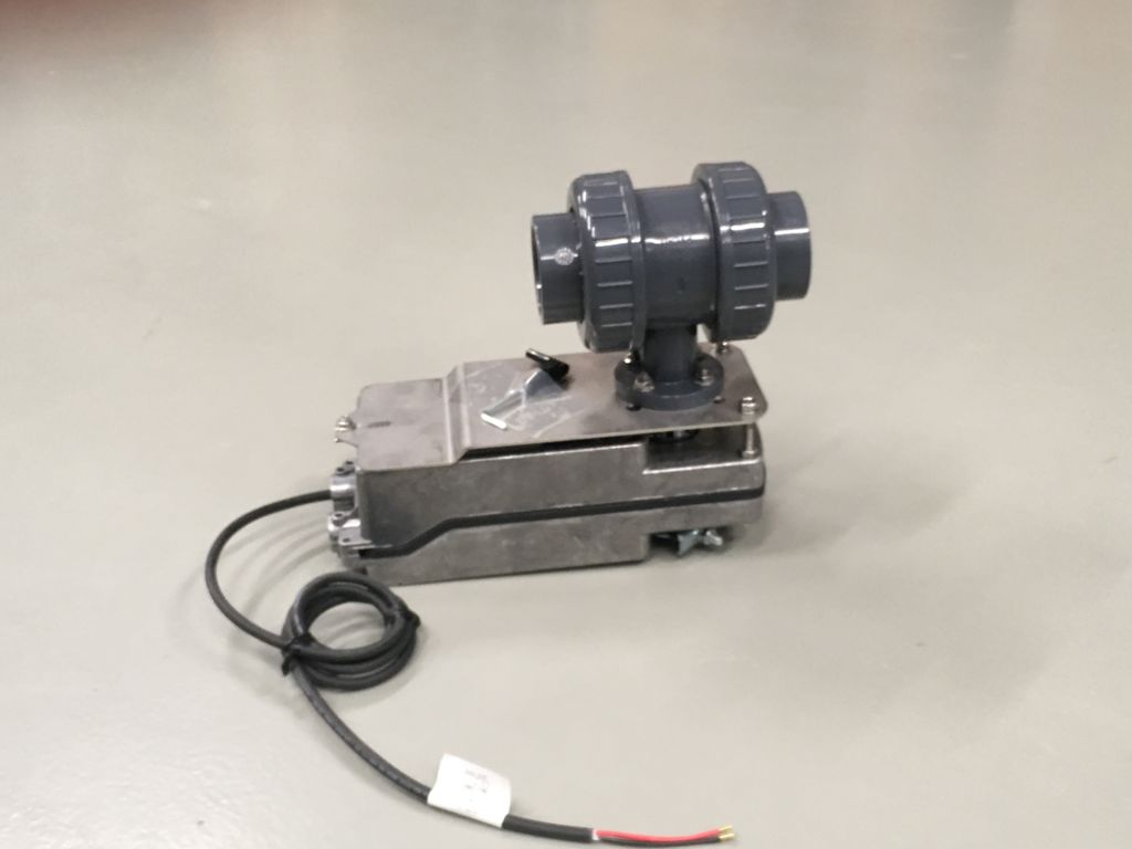 kogelkraan 50mm met veerretour 24VAC/NC