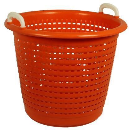 mand kunststof oranje 58ltr