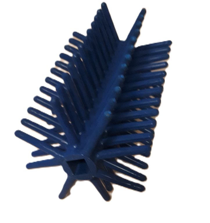 ontbladerborstel 8kams hard blauw