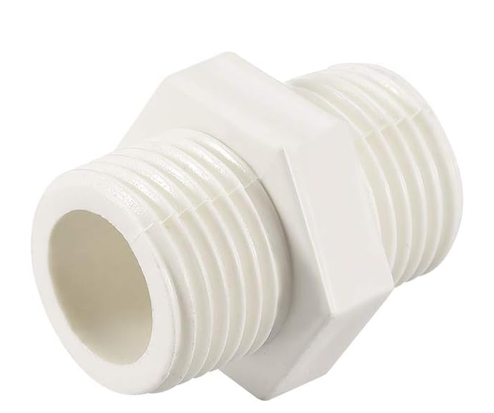 Tefen pvdf nippel ¼''bu