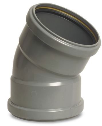 riool bocht 30° 110mm mn