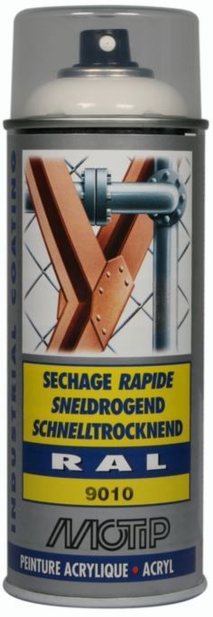 verf spuitbus wit ral9010 400ml