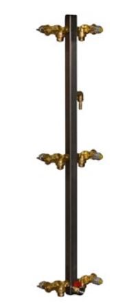 koker met 6 positiedoppen compleet