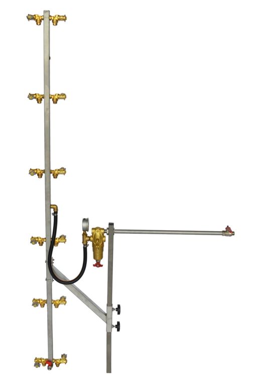 verticale spuitmast 12-dops excl onderst