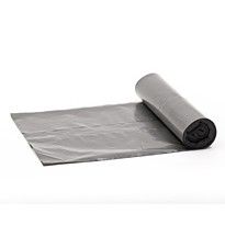 afvalzak 80x110cm grijs 140l 25mu 20/rol