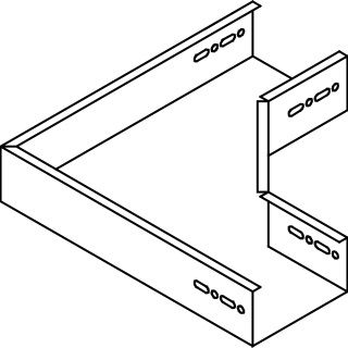 hoekstuk tbv kabelgoot 120mm
