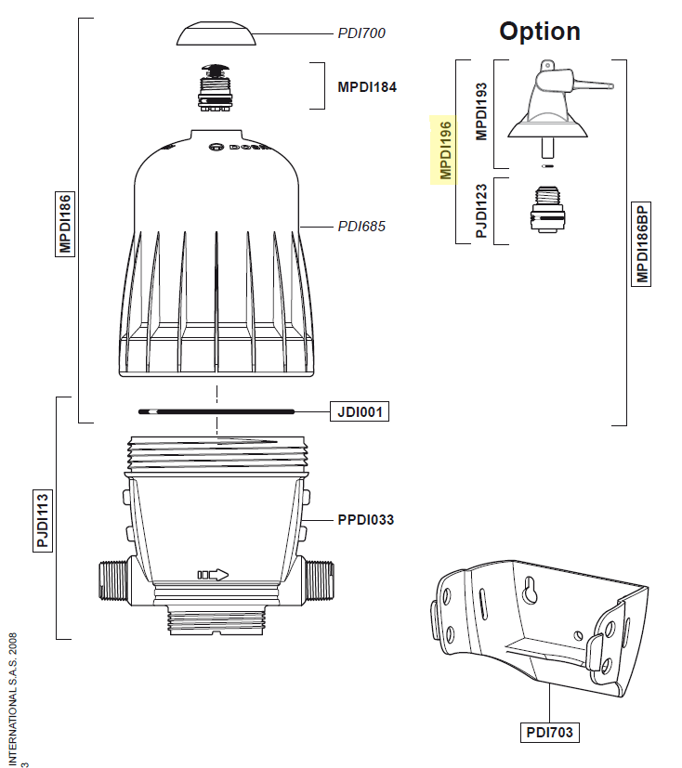Dosatron by pass compleet D3/D8