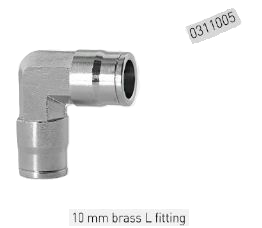 messing fitting knie 10mm