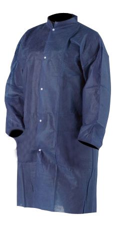 bezoekersjas pp blauw XXL 100st/doos