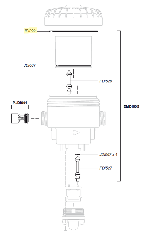 Dosatron O-ring pomphuis D07