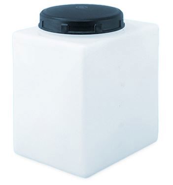 vloeistoftank rechthoekig 25 liter wit