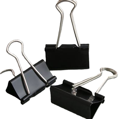 papierklem zwart 41mm 100/doos