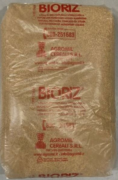 Rijstkaf/rijstvliezen 18kg  8zak/pallet