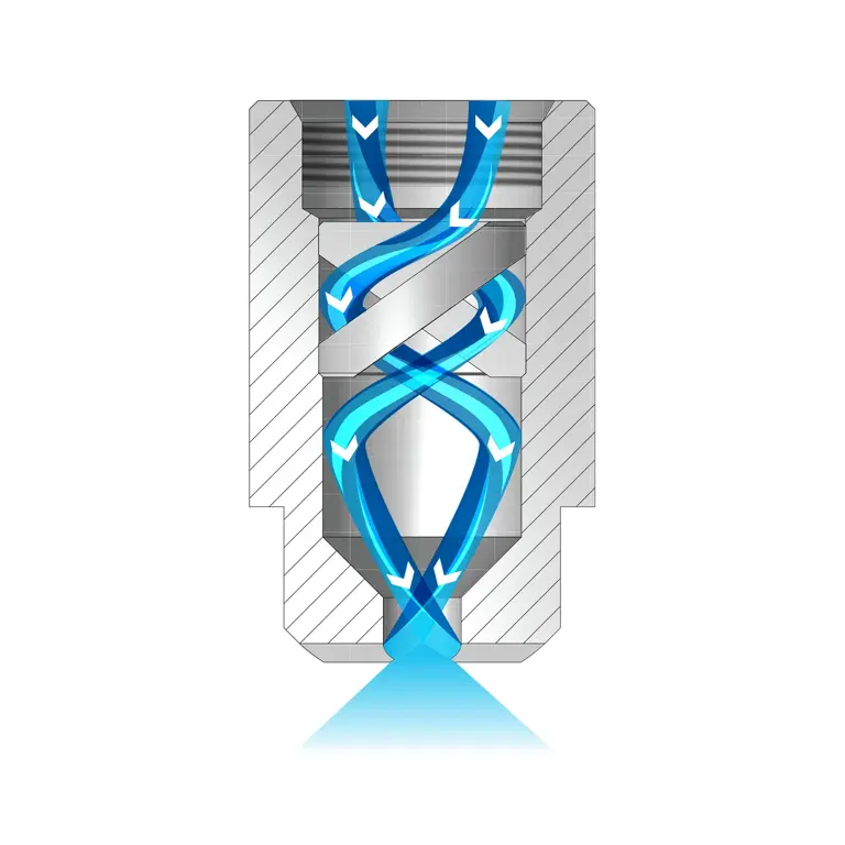 mess square nozzle bu.dr. 1/8'' 3.6