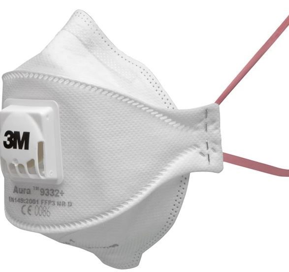 stofmasker 3M 9332 D FFP3 10/doos