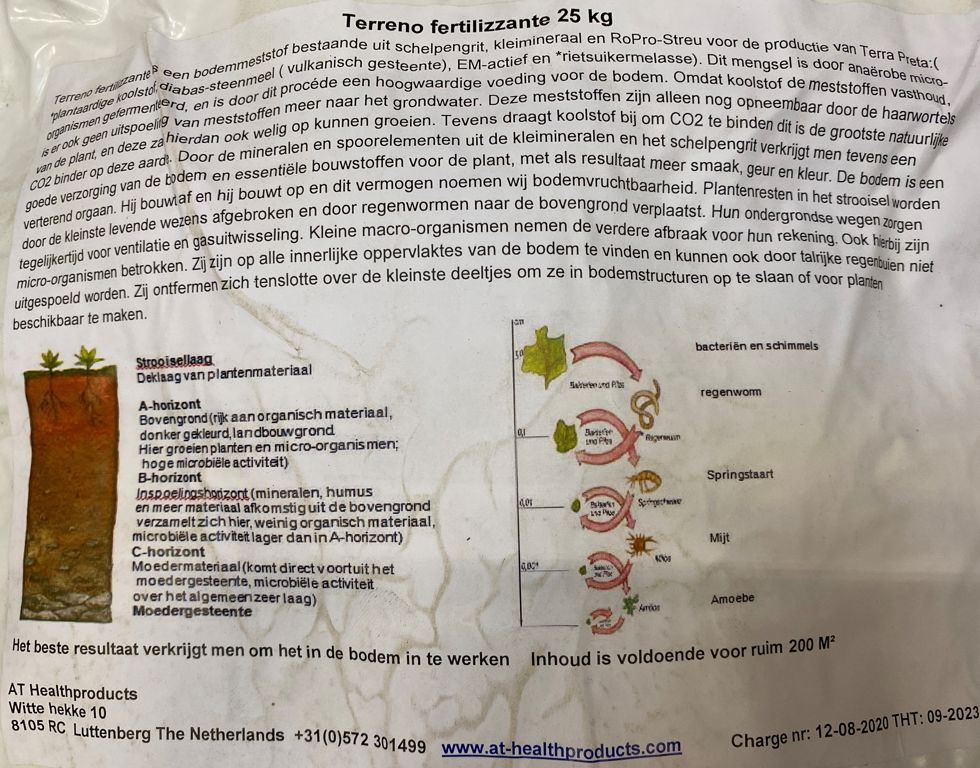 Terreno Fertilizzante 25kg/zak