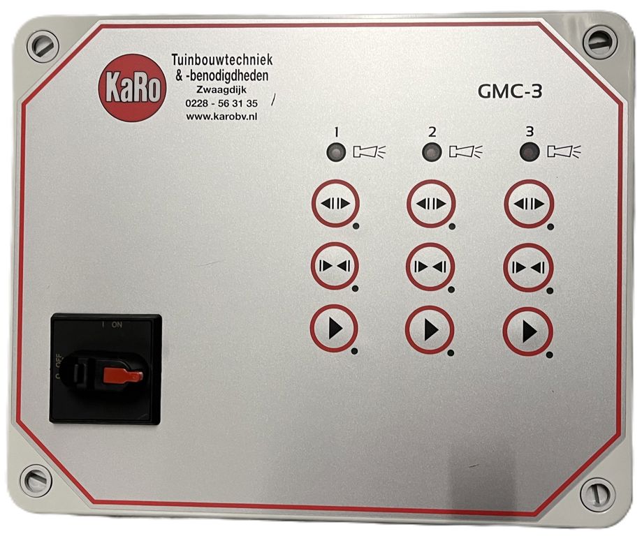 raamrelaiskast gmc 3v 2,1A 3x400V 3w+e