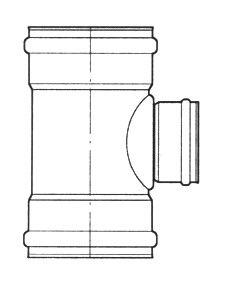 riool T-stuk 87° 250x125mm mn