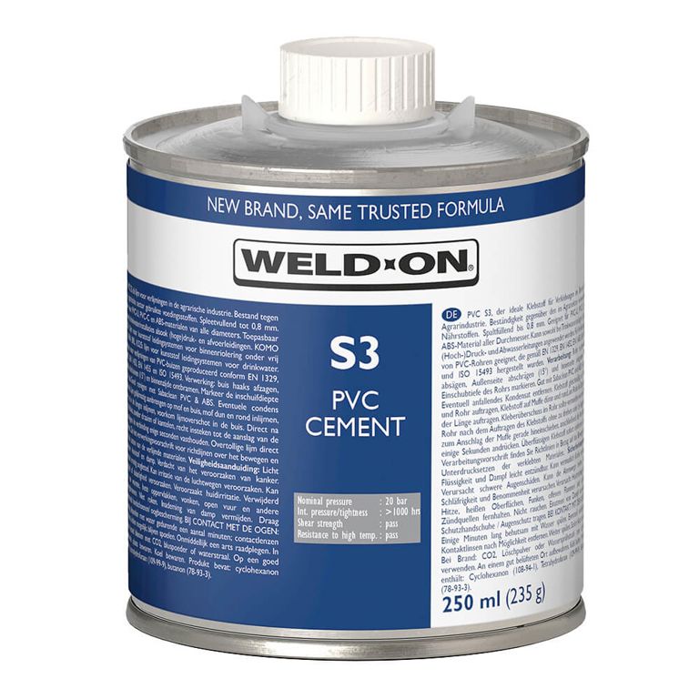 Saba Weld-On S3 pvc lijm  250ml/bus