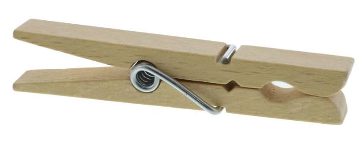 wasknijpers hout 50/zak