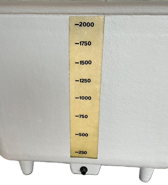maatverdeling polybak ...ltr gemonteerd