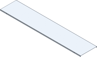 kabelgootdeksel 200mm per meter