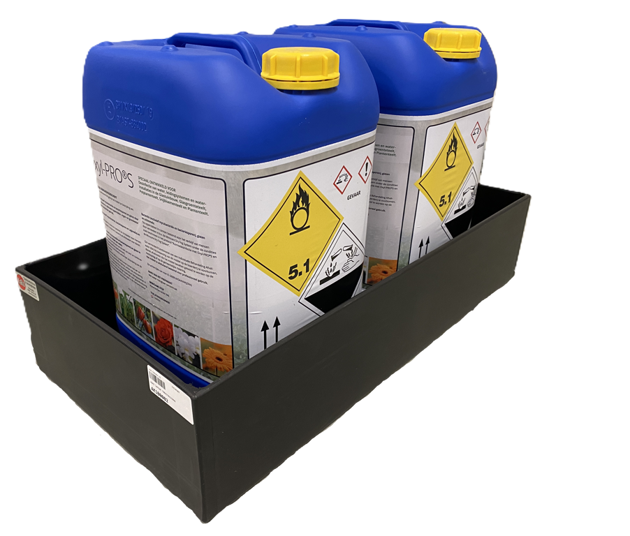 hdpe lekbak 700x350x150mm 37ltr