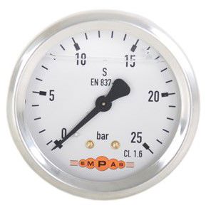 manometer 0-25bar achteraansluiting