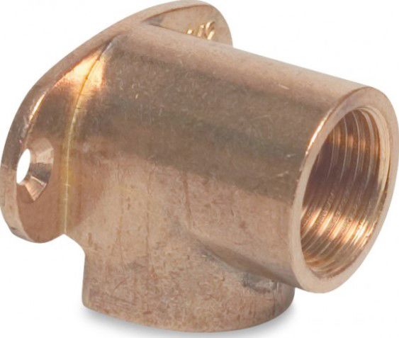 mess knie 90° ¾'' bi 30 bar muurplaat