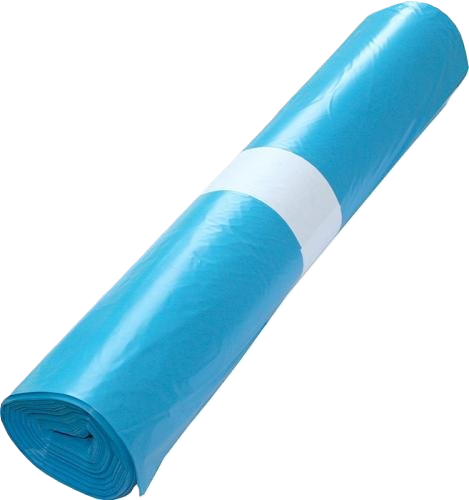 afvalzak 90x110cm blauw 210l 70mu 10/rol